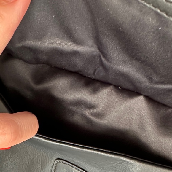 Coach Black Leather Shoulder Bag with Gold Accents - Picture 10 of 13